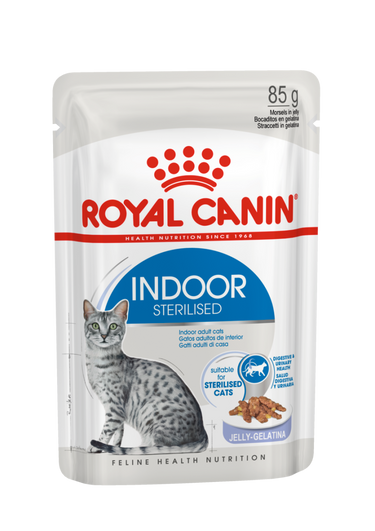 Feline Health Nutrition Indoor Jelly (WET FOOD - Pouches) 12 x 85g